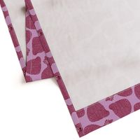 Knotty Cat - burgundy on orchid, big