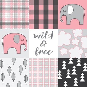 wholecloth-pink elephant