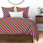 Rainbow Pride Stripes (eight stripe, Baker design) (diagonal)