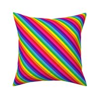 Rainbow Pride Stripes (eight stripe, Baker design) (diagonal)