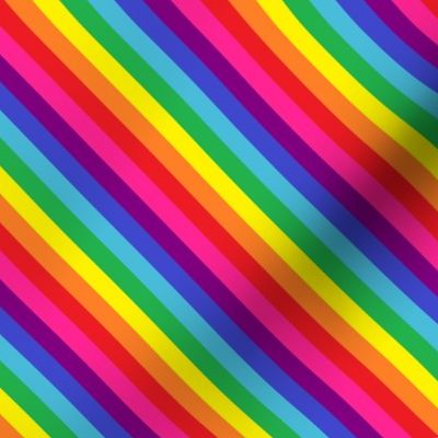 Rainbow Pride Stripes (eight stripe, Baker design) (diagonal)