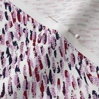 Abstract Brush Strokes - Traces with Orchid and Navy by Minikuosi