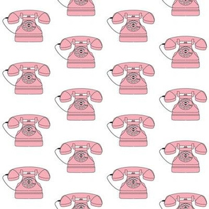 vintage pink phones