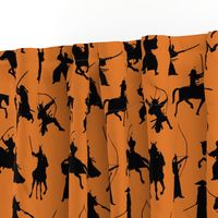 Samurai on Orange // Large