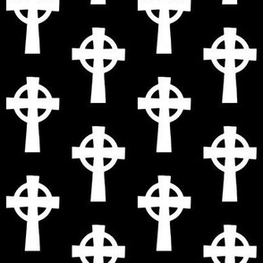 Celtic Crosses on Black // Small