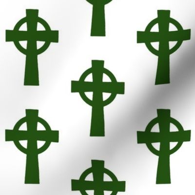 Emerald Celtic Crosses // Large