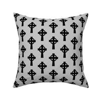 Celtic Crosses on Grey // Small