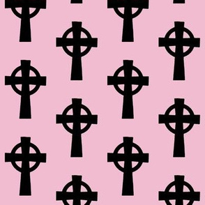 Celtic Crosses on Pink // Small