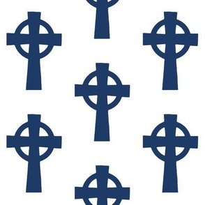 Navy Celtic Crosses // Large