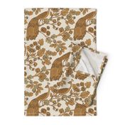 Peacock Garden {Gold Linen}