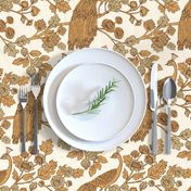 Peacock Garden {Gold Linen}