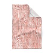 Woodgrain flame orange - driftwood brick red