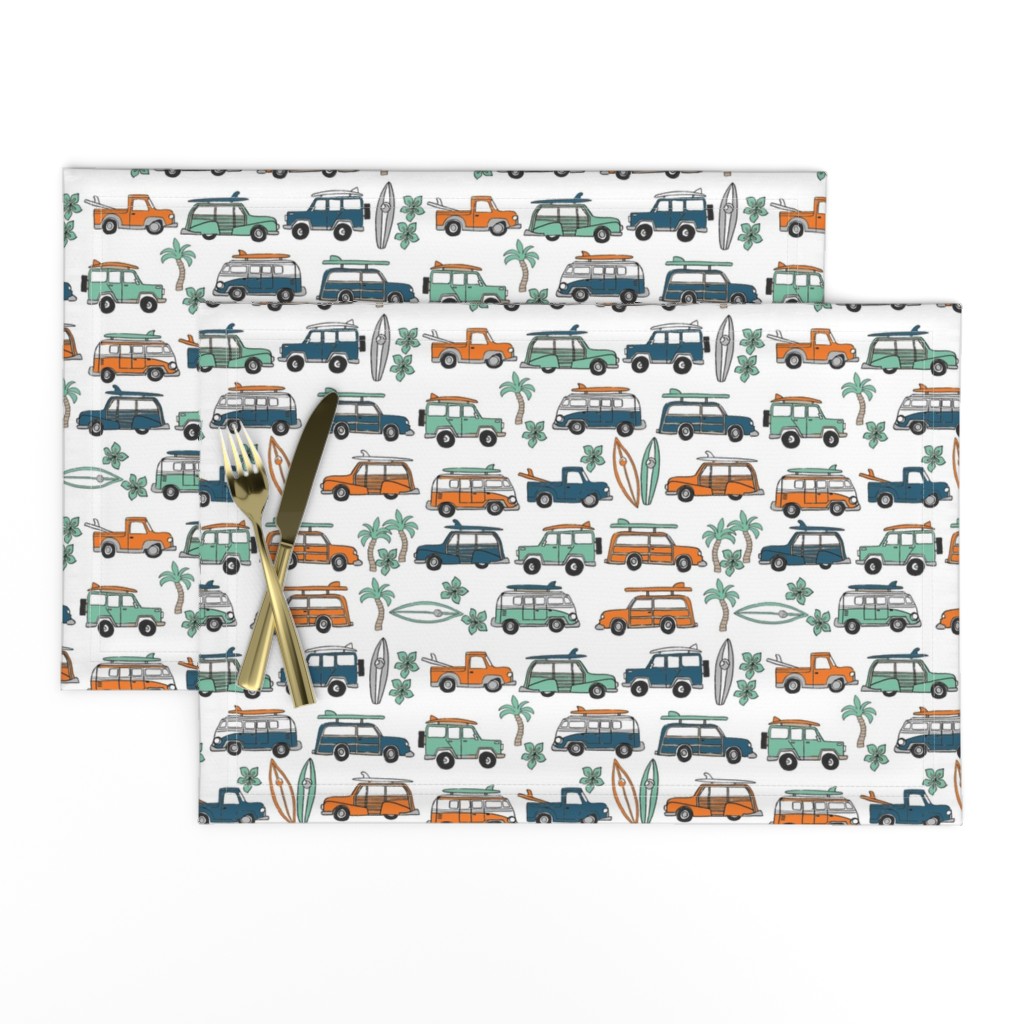 surf trip // vacation surfing road trip california tropical fabric blue