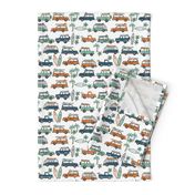 surf trip // vacation surfing road trip california tropical fabric blue