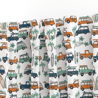 surf trip // vacation surfing road trip california tropical fabric blue