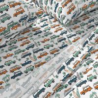 surf trip // vacation surfing road trip california tropical fabric blue