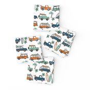 surf trip // vacation surfing road trip california tropical fabric blue