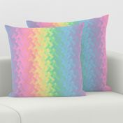 rainbow weave pastel