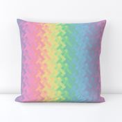 rainbow weave pastel