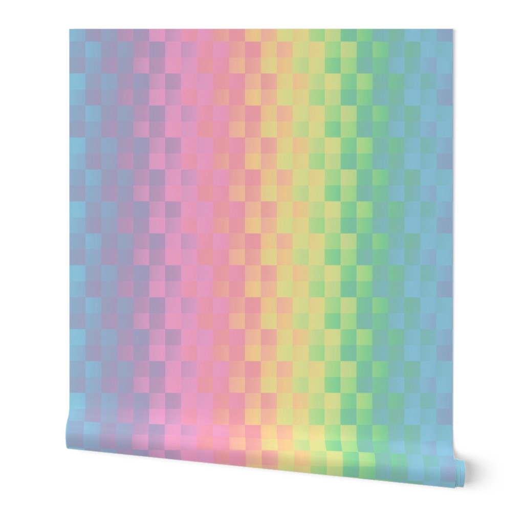 rainbow square stripe pastel