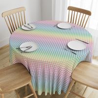 pastel rainbow gingham, 1/2" squares