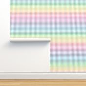 pastel rainbow gingham, 1/2" squares