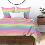 rainbow feathered stripe pastel