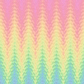 rainbow feathered stripe pastel