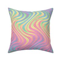 swirling rainbow stripes - pastel