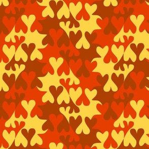 I love Autumn Tessellating Hearts