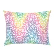 rainbow chevron dots - pastel