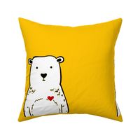 Bear pillow large size
