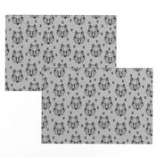 Geometric Wolf (gray) Geo Wolves Woodland Animals Baby Boy Nursery Bedding GingerLous