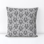 Geometric Wolf (gray) Geo Wolves Woodland Animals Baby Boy Nursery Bedding GingerLous