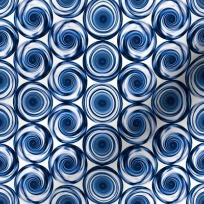 Navy Blue Stacked Spirals © 2011 Gingezel™ Inc.