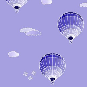 hot-air balloons lilac large