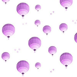 hot-air balloons pink