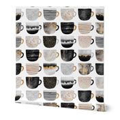 Pretty Coffee Cups - Grey - Micro