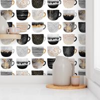 Pretty Coffee Cups - Grey - Micro