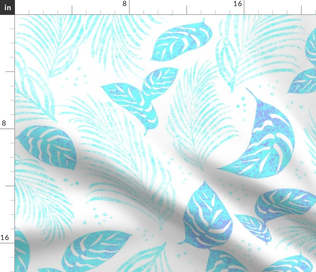 Windward Batik Turquoise on White 150L