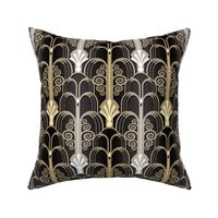 Art Deco Pattern black/gold