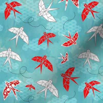 Origami Swallows Small