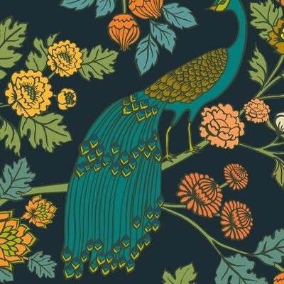 Peacock Fabric, Wallpaper and Home Decor | Spoonflower