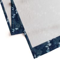 Orchid in navy blue