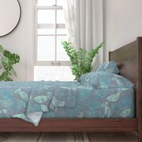 Windward Batik Aqua on Gray 150L