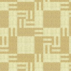 Whirling Counterchange Blocks in Sand and Beige