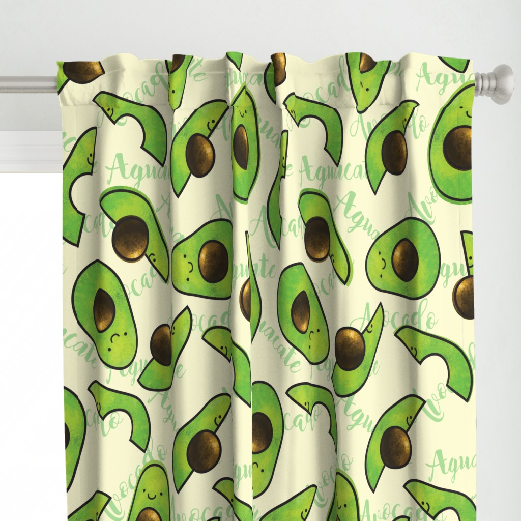 AVOCADO AGUACATE SEAMLESS PATTERN