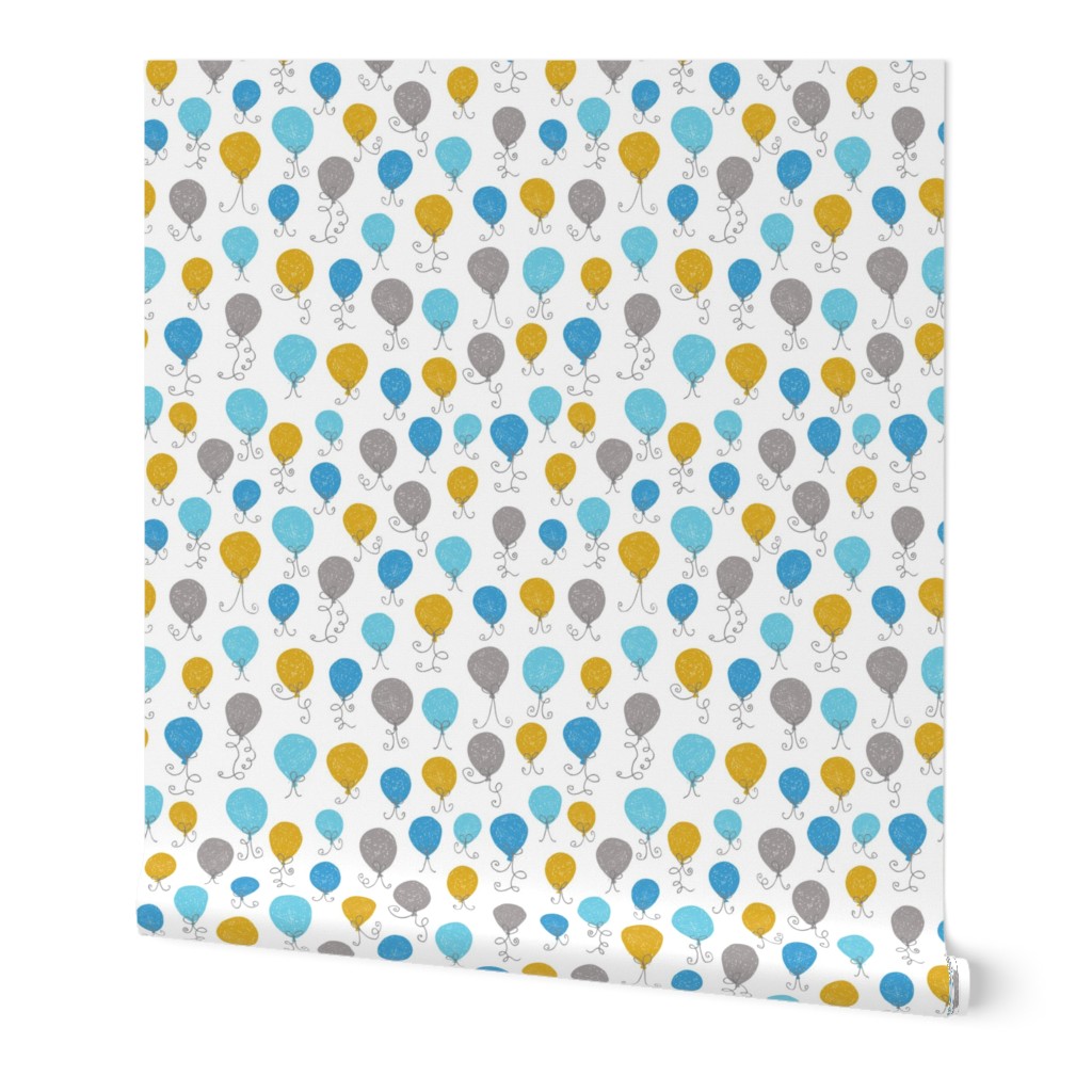 Balloons Ochre Blue