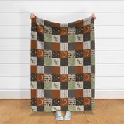 Moose Quilt - Redstone Canyon with Olive - ROTATED