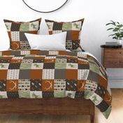 Moose Quilt - Redstone Canyon with Olive - ROTATED
